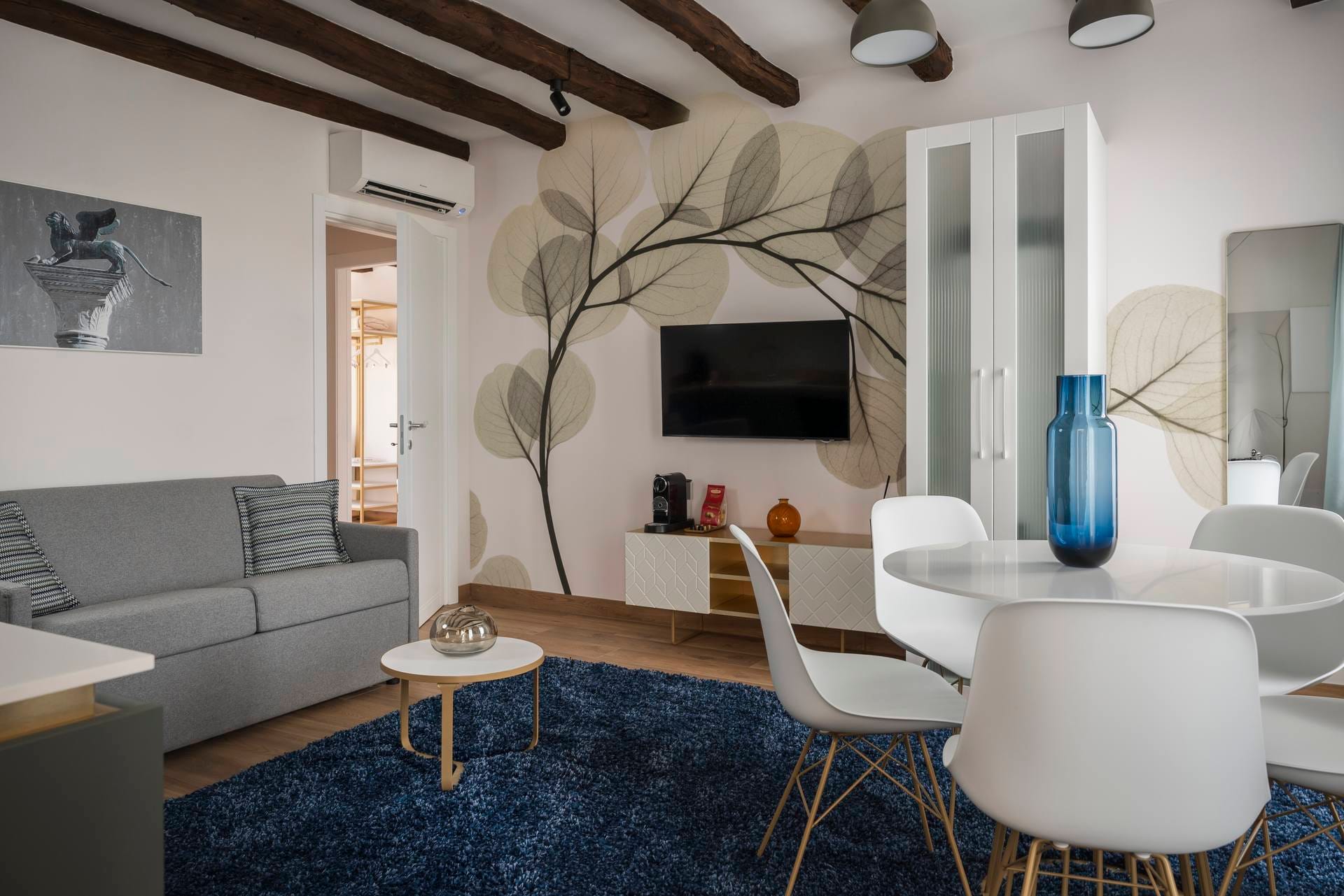 Detail of living area, Superior Apartment with Canal View
