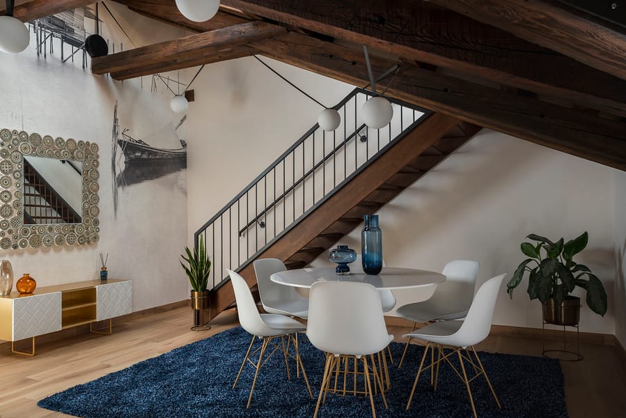 Executive apartment living area, Palazzo dei Guardiani, Venice